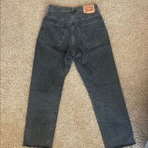 Levi's Dark Gray Straight Jeans